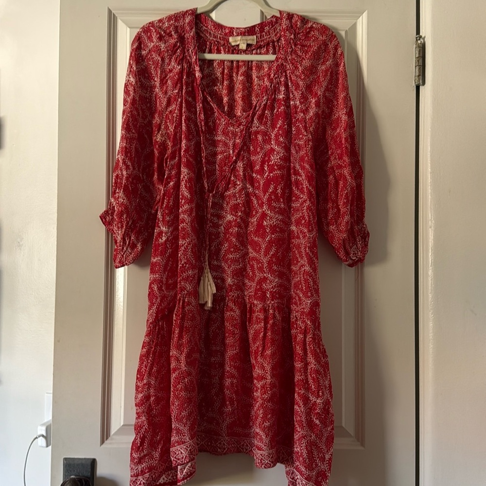 Natalie Martin Red Coral Bloom Stevie
Dress NWOT